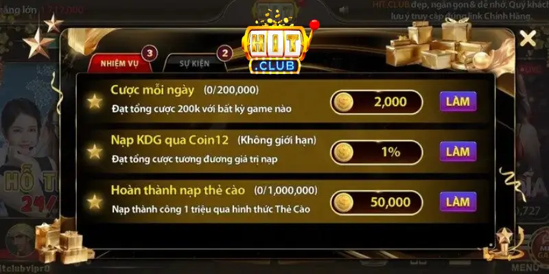 Danh Sách Khuyến Mãi Hit club Mới Nhất 2026