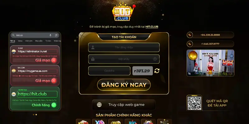 Quy trình 4 bước đăng ký tài khoản Hit club nhanh gọn